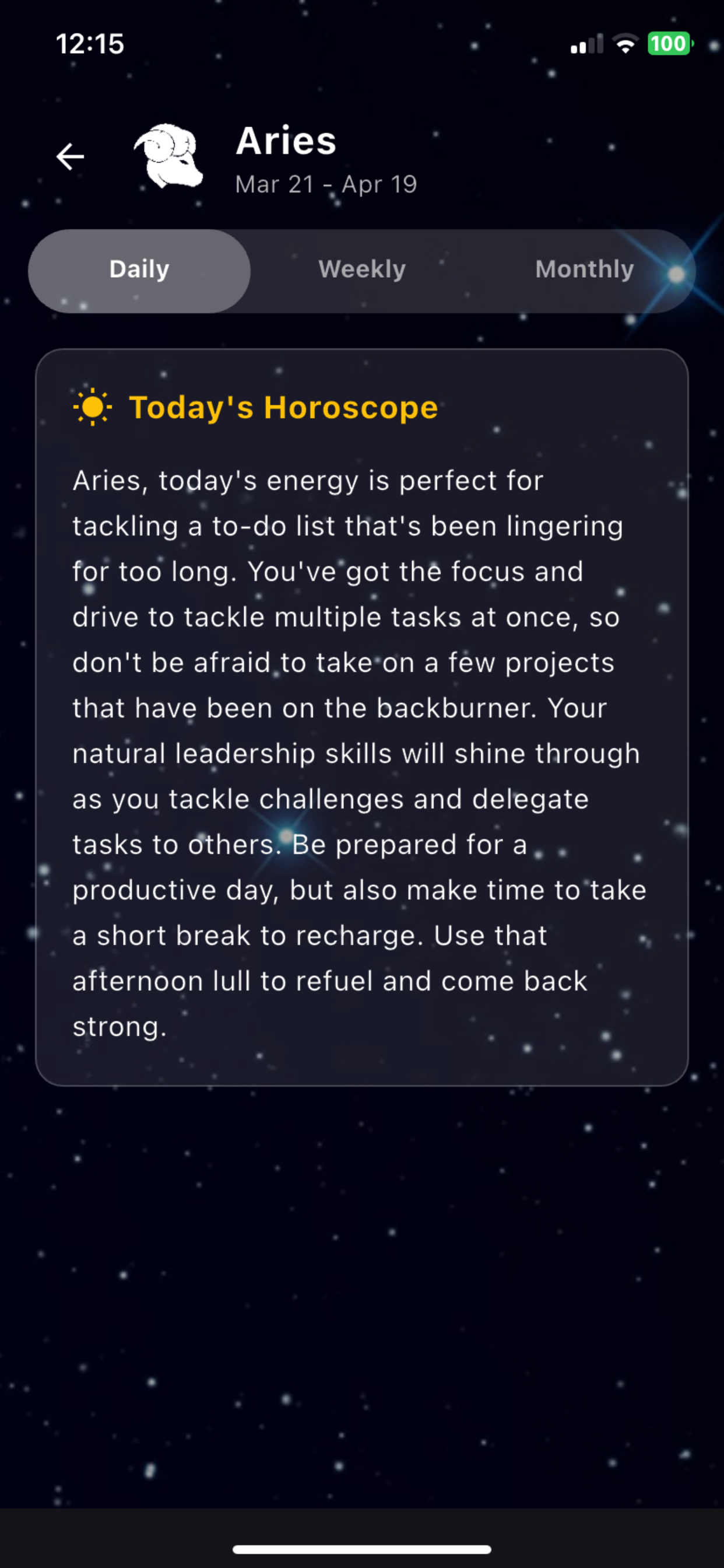 Astrology Screenshot 2
